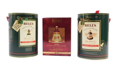 Lot 16 - Three Bell's Scotch whisky Christmas decanters,...