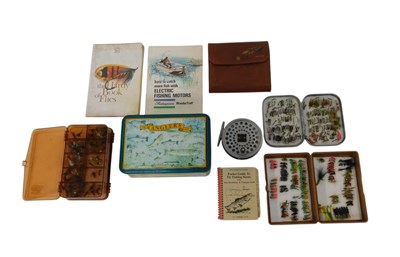Lot 157 - A group of fishing flies, together with a...