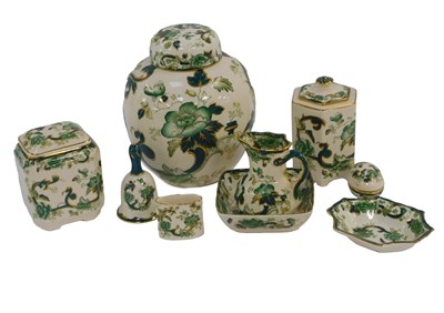 Lot 184 - A group of Masons ironstone Chartreuse pattern...