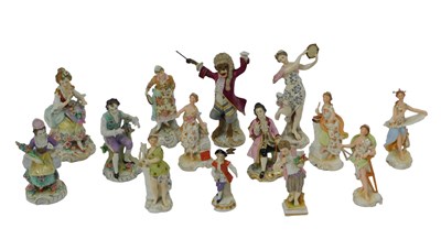 Lot 187 - A group of German porcelain, to include a pair...