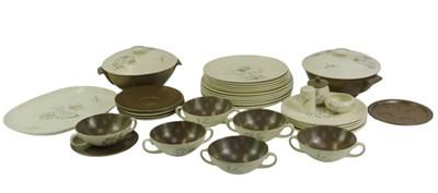Lot 191 - A Poole pottery Trudiana pattern part dinner...