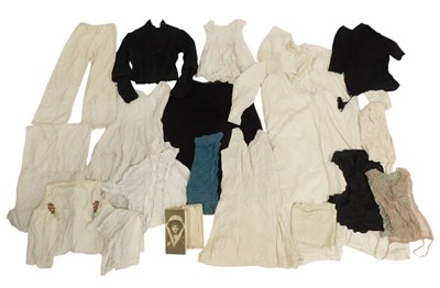 Lot 202 - A group of Victorian and later clothing, to...