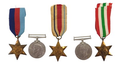 Lot 388 - A selection of WWII medals, to include The...