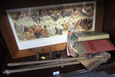 Lot 2016 - Books, together with a framed and glazed...