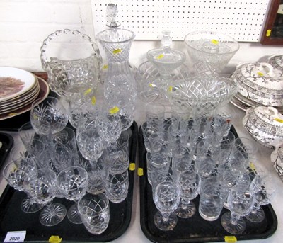 Lot 2020 - Cut glassware, items include brandy glasses,...