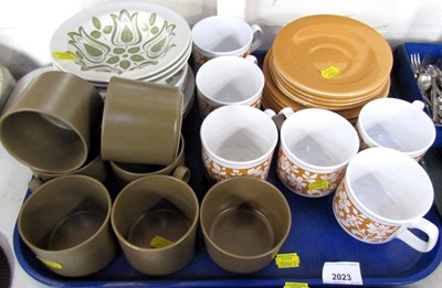 Lot 2023 - Tea services, one decorated with foliate...