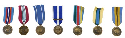 Lot 236 - A collection of UN medals, to include Kosovo,...