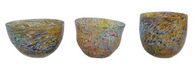 Lot 326 - Three Adam Arronson glass bowls, from the...