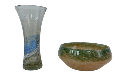 Lot 331 - Two pieces of studio glassware, comprising an...