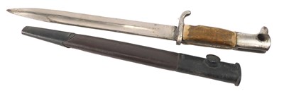 Lot 244 - A German Mauser bayonet, replacement handles,...