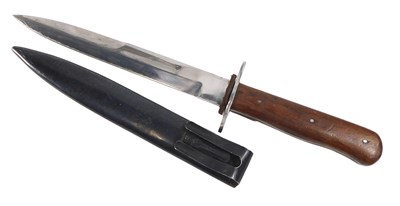 Lot 248 - A replica German WWII fighting knife, with...