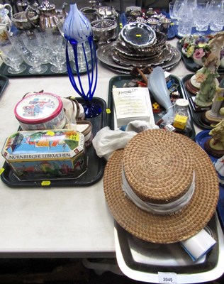 Lot 2045 - Various tins. containing sewing/needlework...