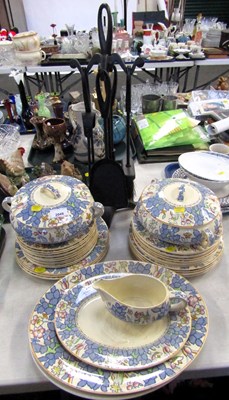 Lot 2049 - A Woods Ware part dinner service, including...