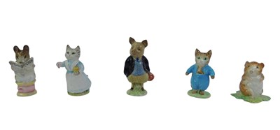 Lot 342 - Five Beswick Beatrix Potter figures, modelled...