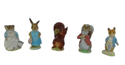 Lot 343 - Four Beswick Beatrix Potter figures, modelled...