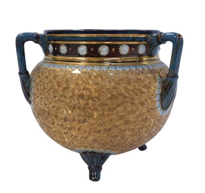 Lot 346 - A Doulton Lambeth tyg or three-handled...