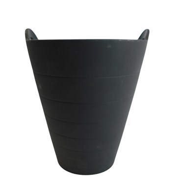 Lot 362 - A Wedgwood black basalt twin handled vase or...