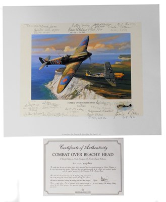 Lot 378 - Nicholas Trudgian. Combat over Beachy Head,...