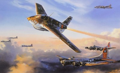 Lot 384 - Nicholas Trudgian. Rocket Attack, signed...