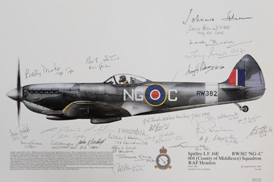 Lot 387 - Dugald Cameron. Spitfire LF.16E RW382 NG-C 604...