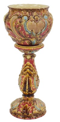 Lot 438 - An early 20thC Staffordshire majolica...