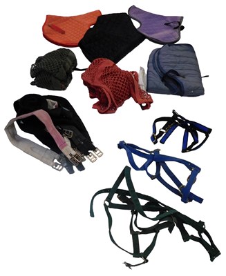 Lot 449 - Horse riding related items, to include two...