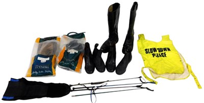 Lot 452 - Horse riding equipment, including chaps,...