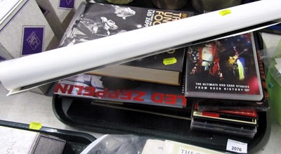 Lot 2076 - Led Zeppelin ephemera, including DVDs, books...