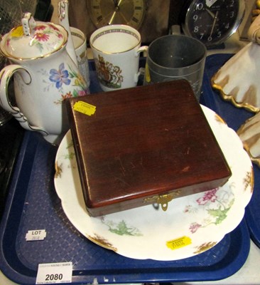 Lot 2080 - Royal Commemorative mugs, pewter tankard, etc....