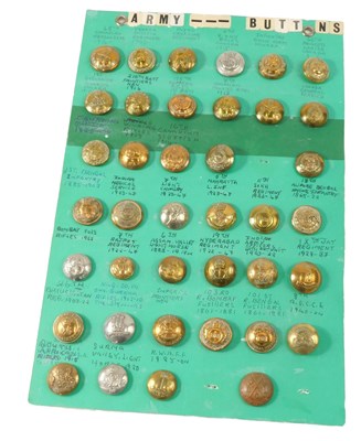 Lot 270 - A collection of army buttons, representing The...
