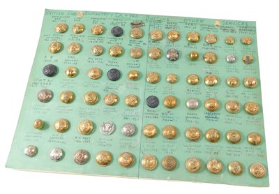 Lot 272 - A collection of buttons, to represent British...