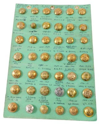 Lot 276 - A collection of buttons, including The Royal...