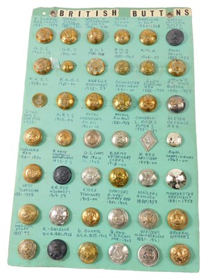 Lot 112a - A collection of buttons, including The Royal...