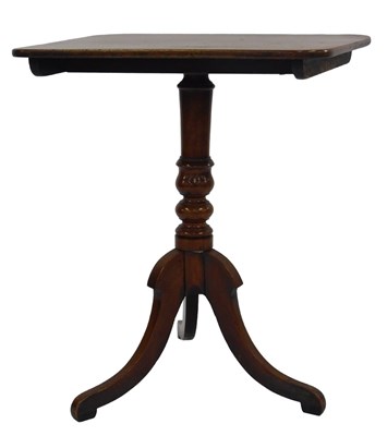 Lot 469 - A 19thC walnut occasional table, the...