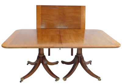Lot 466 - A Regency style mahogany satinwood and...