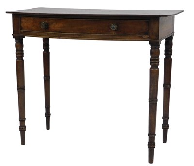 Lot 491 - A late George III mahogany bow fronted side...