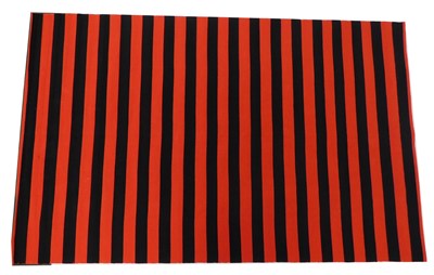 Lot 517 - A Kilim rug, with a design of black and red...