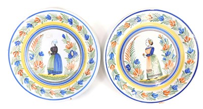 Lot 307 - A large Adolphe Porquier for Quimper Faience...