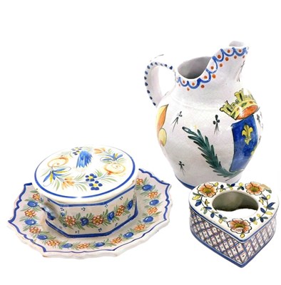 Lot 325 - A collection of Faience, to include an...