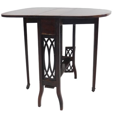 Lot 484 - An Edwardian mahogany and satinwood...