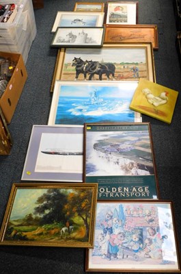 Lot 2093 - Pictures and prints, advertising posters for...