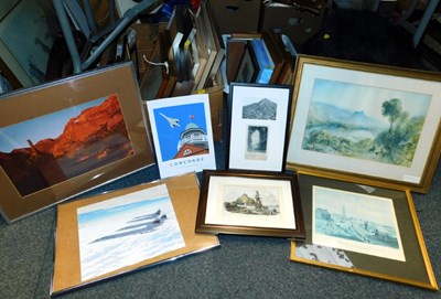 Lot 2097 - Approx thirty five pictures and prints,...