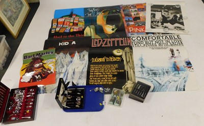 Lot 2186 - A canteen of plated cutlery, film posters...