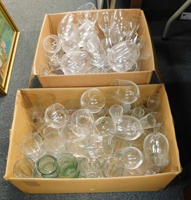 Lot 2119 - Glassware, various, including sundae glasses,...