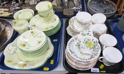 Lot 2152 - Ceramics in the form of part tea services, one...