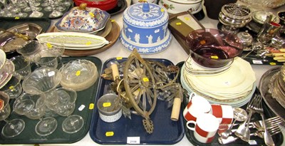 Lot 2154 - Flatware, silver plated, fiddle back, forks,...