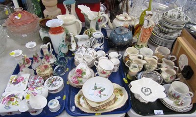 Lot 2157 - Ceramics, in the form of jugs, figurines,...