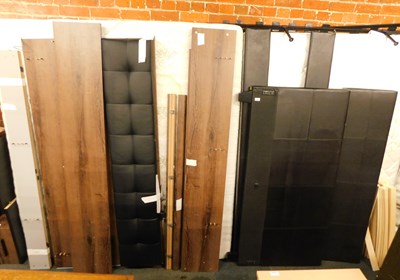 Lot 1013 - A double bed base, mattress, headboard, and...