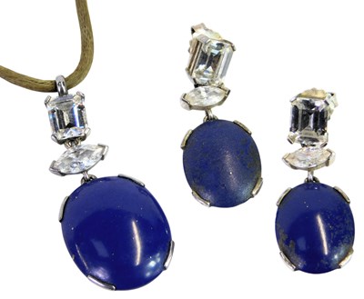 Lot 290 - A Thomas Sabo lapis lazuli and paste suite of...