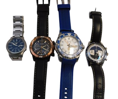 Lot 295 - Four gentleman's dress wristwatches,...